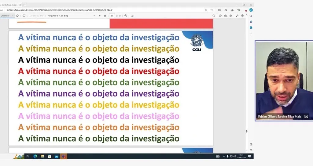 Evento, com participação de 1.955 pessoas, foi conduzido por Fabian Gilbert Saraiva Silva Maia, da CGPADDIRAP