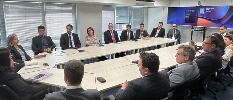  Corregedor-geral e diretores da CRG em reunião com 15 titulares de unidades de correição