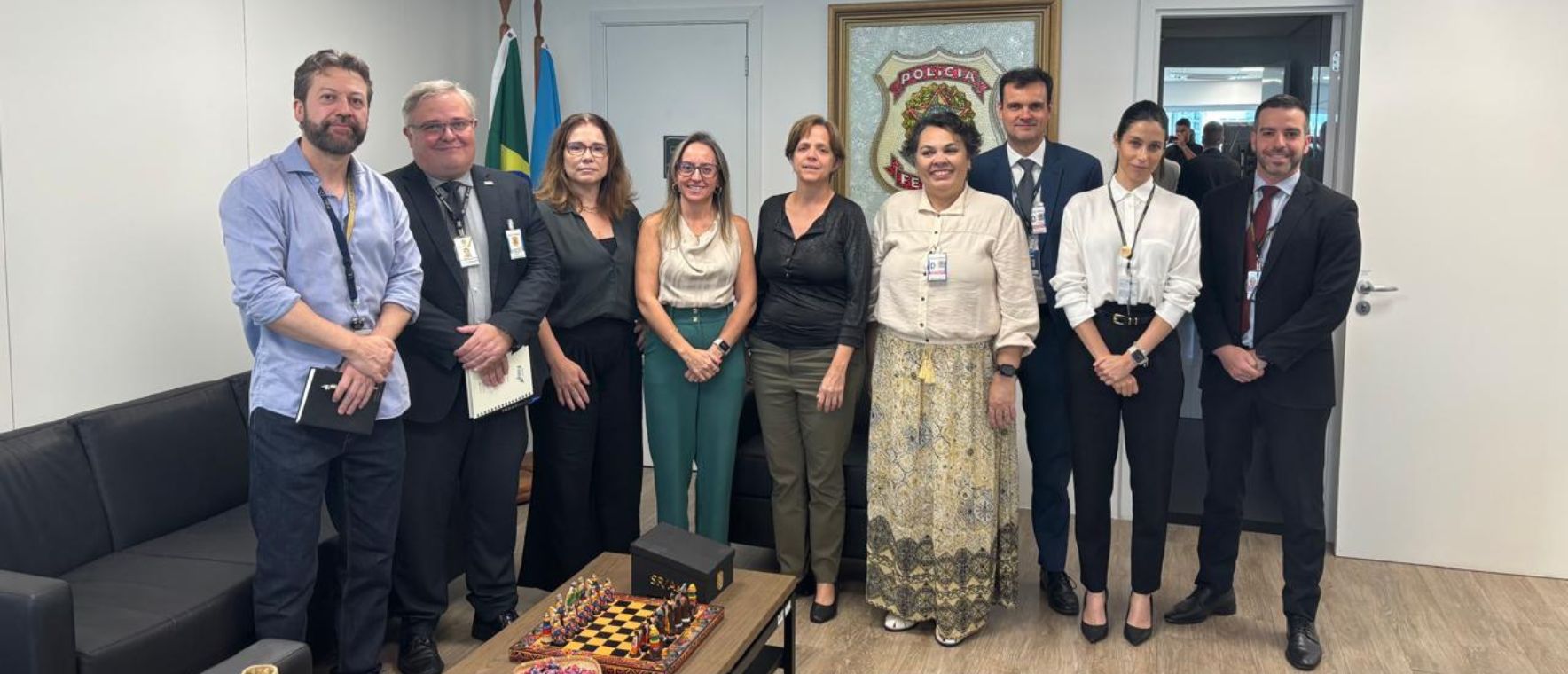 Visita à Corregedoria da Polícia Federal teve como objetivo conhecer prática apresentada no Concurso de Boas Práticas Correcionais de 2025 e contribuir para o aprimoramento das ações de capacitação da CRG.