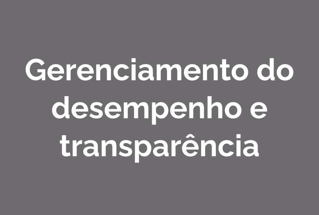 Gerenciamento do desempenho da transparência