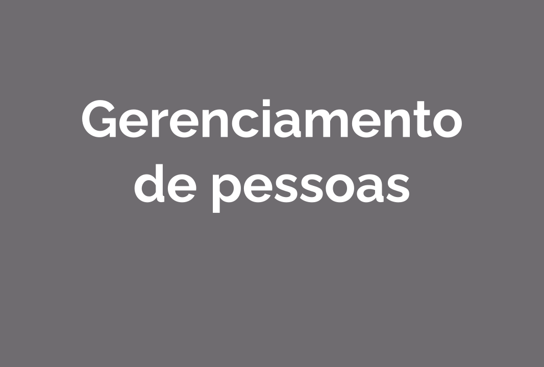 Gerenciamento de pessoas