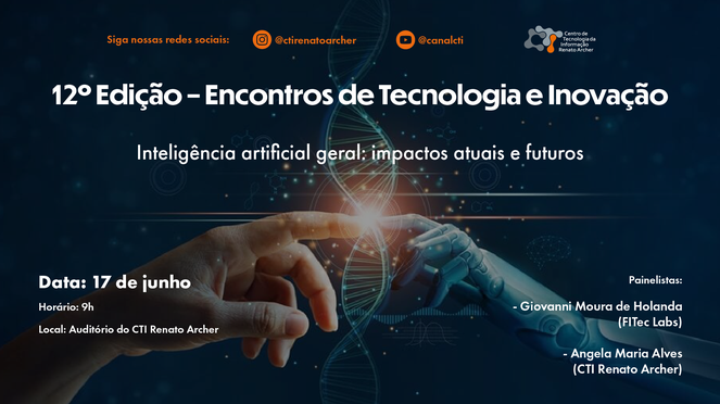 Arte para o 12 Encontro de Tecnologia e Inovação