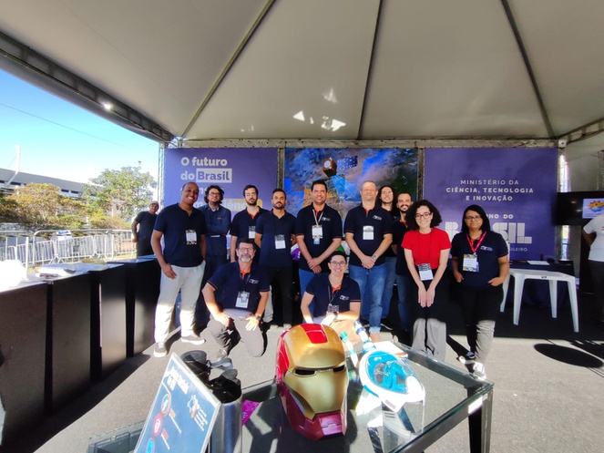 Parte da equipe CTI presente no evento.