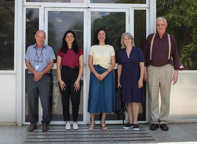 Gilberto Martins, Marilyn Ibanez e Erica Dias, do CTI Renato Archer, com Fernanda Mendes e Paulo Nobre, do INPE.