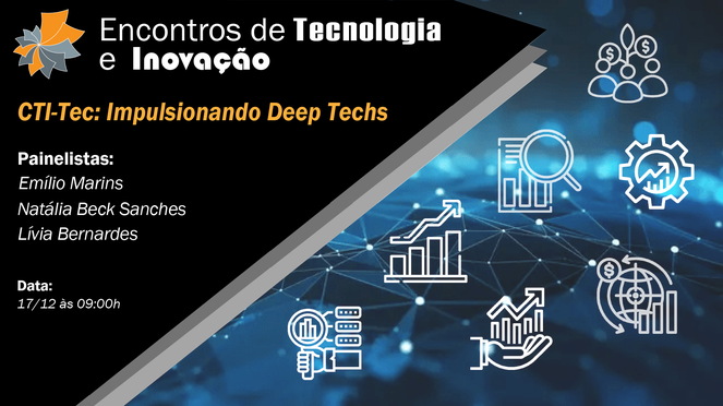 Arte produzida para o Encontro de Tecnologia e Inovação de Dezembro.