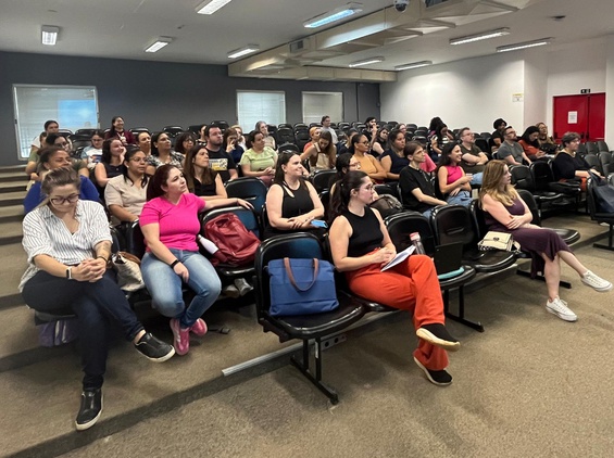 Professores de educação especial da rede municipal de Campinas - Região Noroeste, em evento no CTI