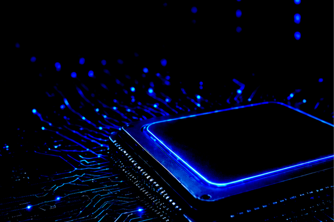 Imagem ilustrativa de um microchip.