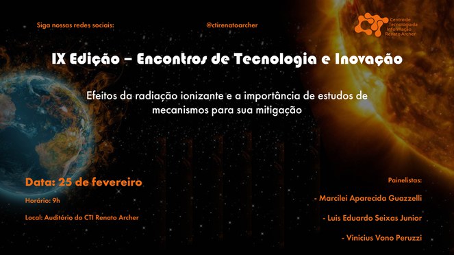 Arte para o 9 Encontro de Tecnologia e Inovação