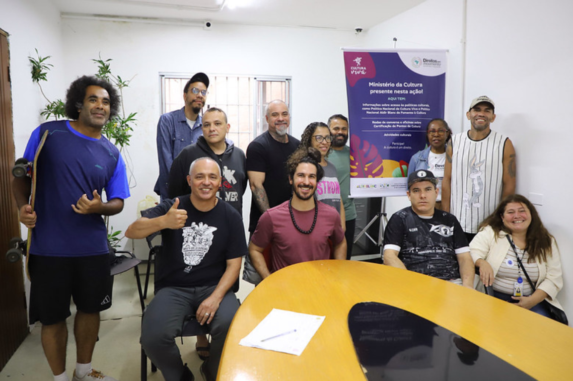 MinC e Pontão de Cultura Jacarandá levam orientações sobre direitos culturais a fazedores cultura de Paraisópolis, em São Paulo