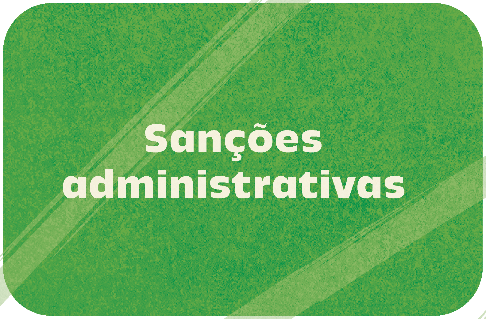 Botão com o título sanções administrativas