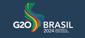 botão com o texto G20 Brasil