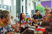 A bibliodiversidade circulou no espaço de lançamento de livros na 4ª CNC