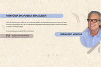 Bernardo Vilhena é o convidado do programa Memória da Poesia Brasileira, na Biblioteca Nacional