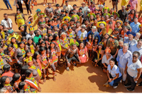 Com o presidente Lula, ministra Margareth Menezes visita povos indígenas do Xingu