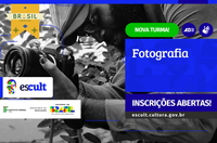 Escult lança segunda turma do Curso Livre de Fotografia com inscrições abertas até novembro