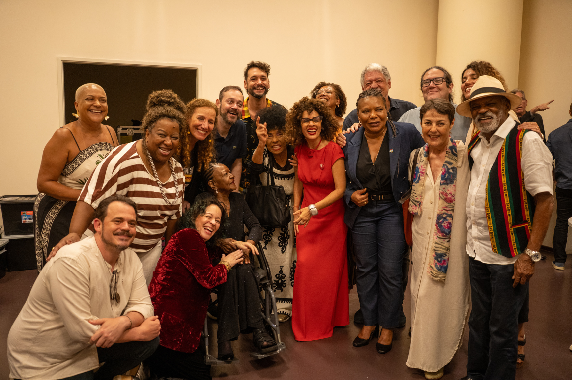 Abertura no Palácio Gustavo Capanema reúne autoridades e artistas e reafirma papel da fundação na reconstrução das políticas públicas para as artes no país, entre eles, a ministra Margareth Menezes