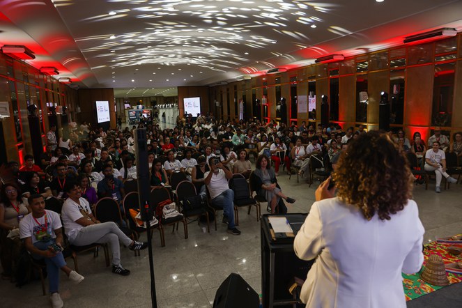 Abertura do I Encontro Regional Norte de Agentes Territoriais de Cultura. Foto: Pierre Azevedo