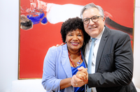 Margareth Menezes e Alexandre Padilha conversam sobre pautas prioritárias do MinC no Congresso