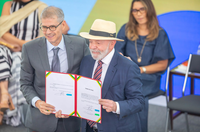 Margareth Menezes participa da posse do novo ministro da Secretaria de Comunicação da Presidência da República