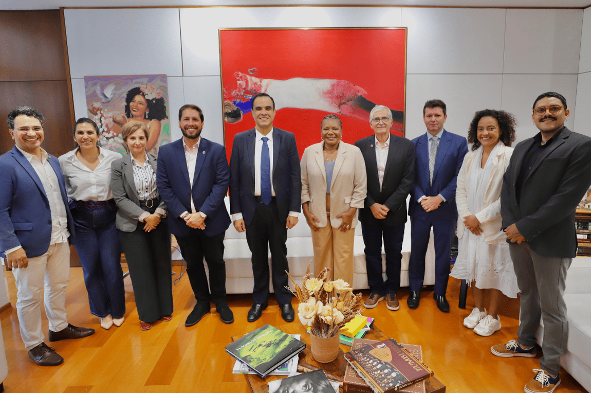 Durante encontro nesta segunda-feira (5), Gustavo Feliciano conheceu iniciativas da Pasta