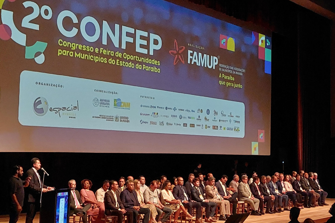 MinC participa do 2º Congresso e Feira de Oportunidades para Municípios e Estado
da Paraíba