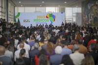 Ministra Margareth Menezes participa do lançamento do Programa Mais Médicos