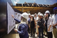 Ministra Margareth Menezes visita obras do CEU da Cultura em Olinda e destaca impactos positivos do equipamento para a comunidade