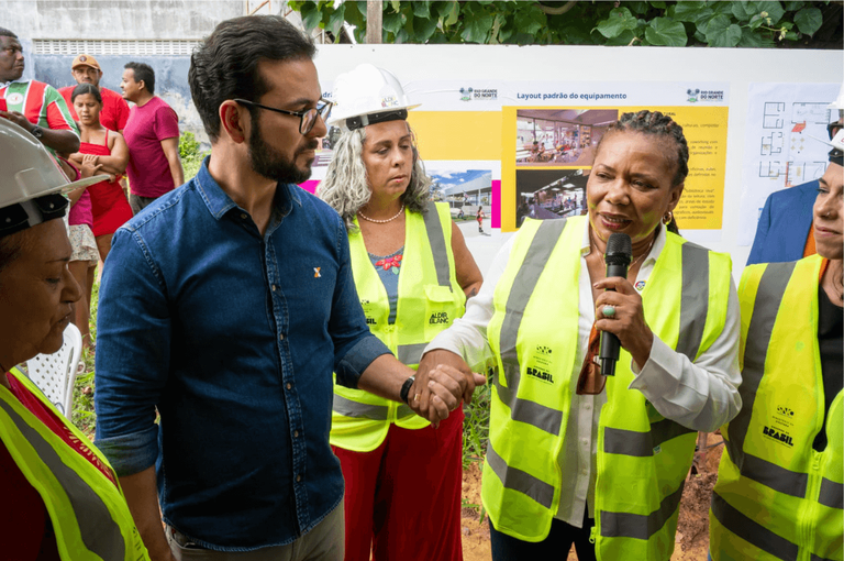 Ministra Margareth Menezes visita obras do Cine Panorama (RN), restaurado pelo Governo do Brasil