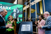 Ministra participa da instalação de obra de Burle Marx no Palácio da Justiça