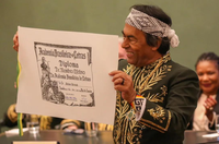 Ministra participa da posse de Ailton Krenak, primeiro indígena eleito para a ABL