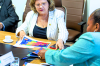 Ministra recebe Teresa Leitão, presidenta da Comissão de Cultura e Educação no Senado