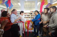 No Espírito Santo, ministra da Cultura participa da inauguração de biblioteca em terminal de ônibus
