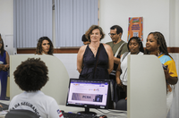 Pesquisadora Mariana Mazzucato conhece Plantão Integrado de Direitos Humanos do Carnaval de Salvador