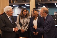 Presidente da Itália fortalece laços culturais com o Brasil em visita à Biblioteca Nacional