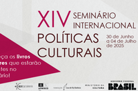 XIV Seminário Internacional de Políticas Culturais: lançamento de livros agitam a programação
