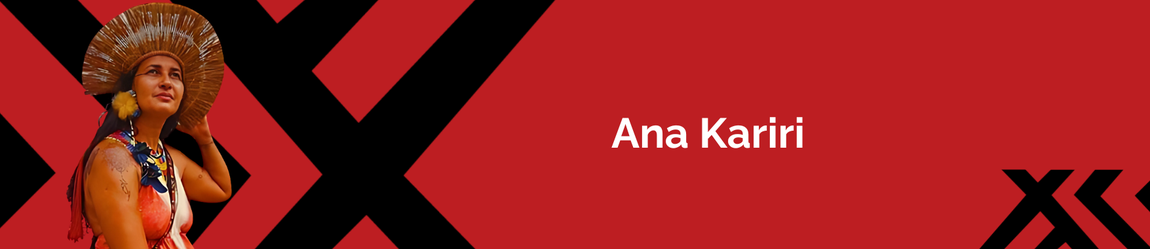 Banner com a imagem da Ana Kariri