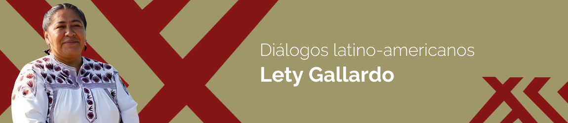 Banner com a imagem da Lety Gallardo