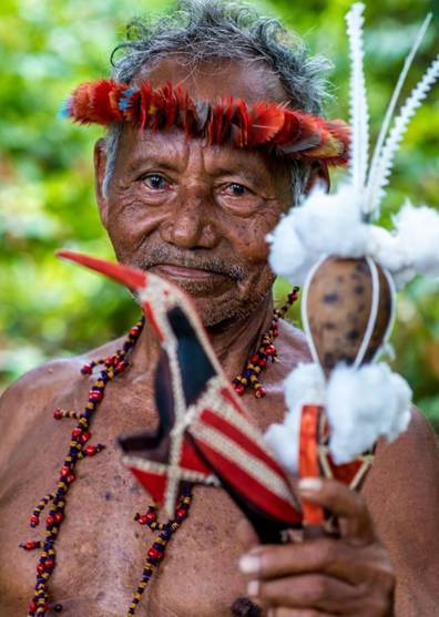 Esta é uma imagem do Mestre Uwet, grande sábio, meu avô.