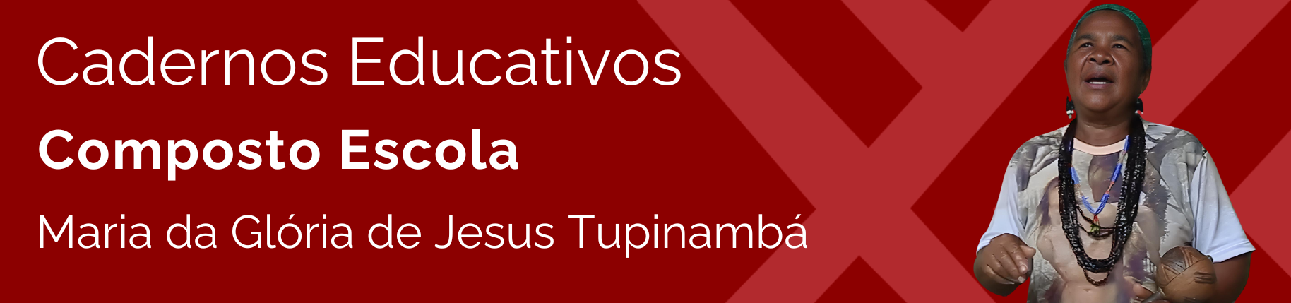 capa do banner da escola composta de maria da gloria tupinamba
