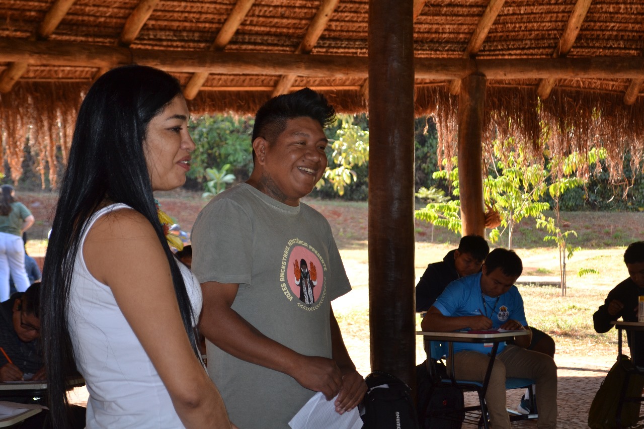 Fotos do encontro do grafismo kaingang