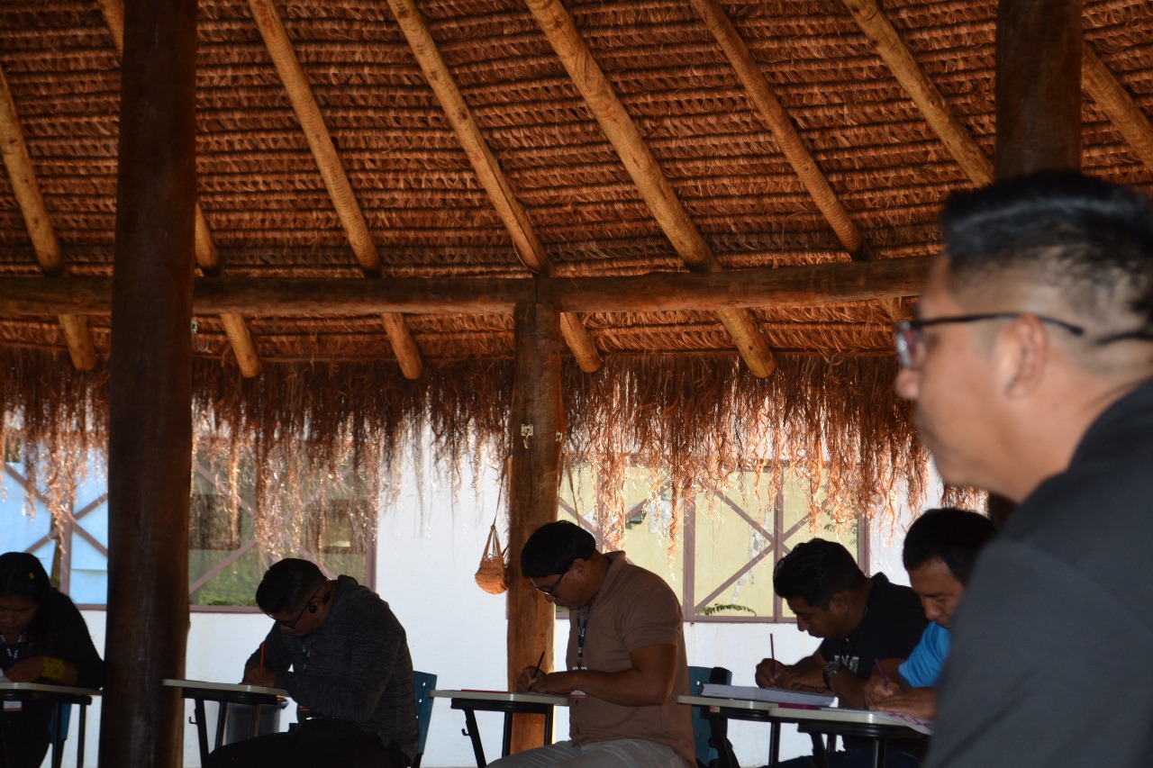 Fotos do encontro do grafismo kaingang