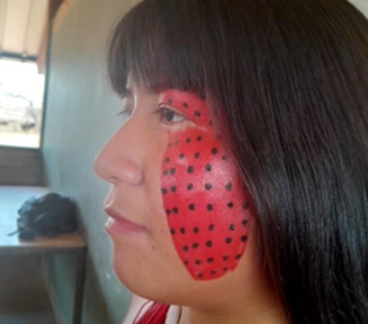 Pintura da mulher jovem