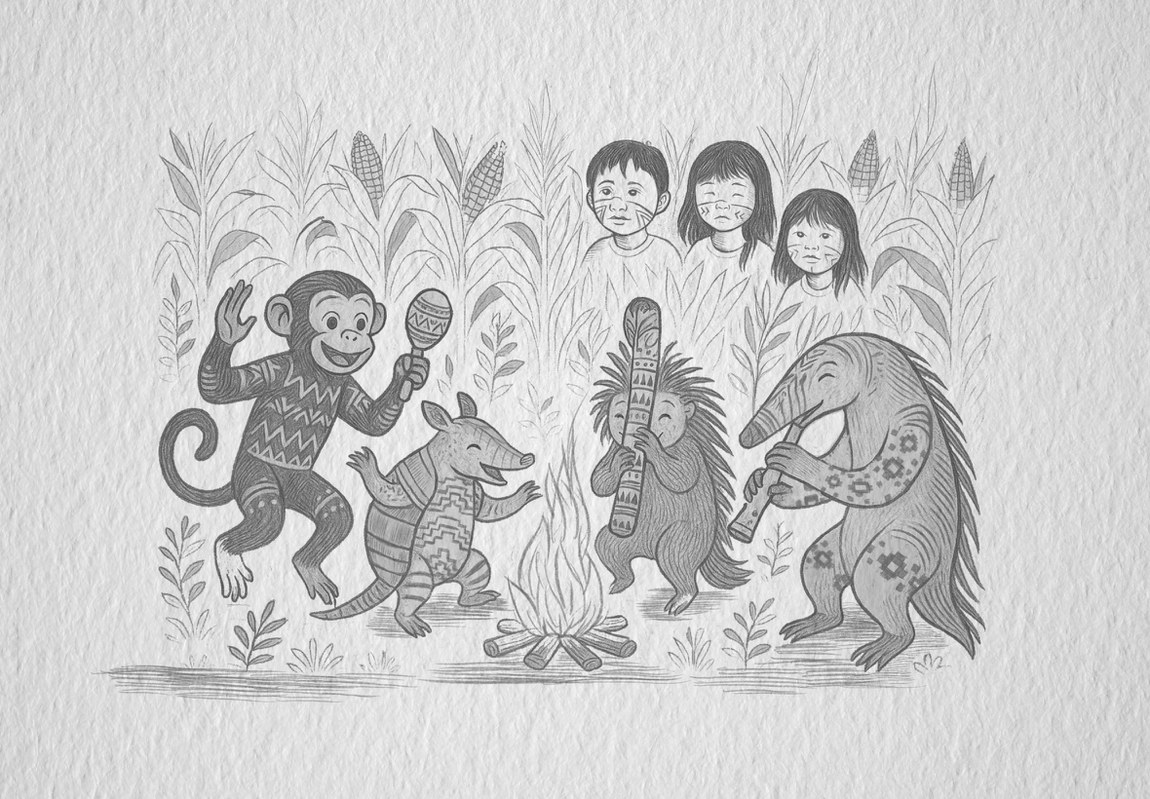 Ilustração Milharal