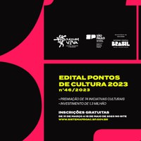 Edital de Premiação de Pontos de Cultura de São Paulo