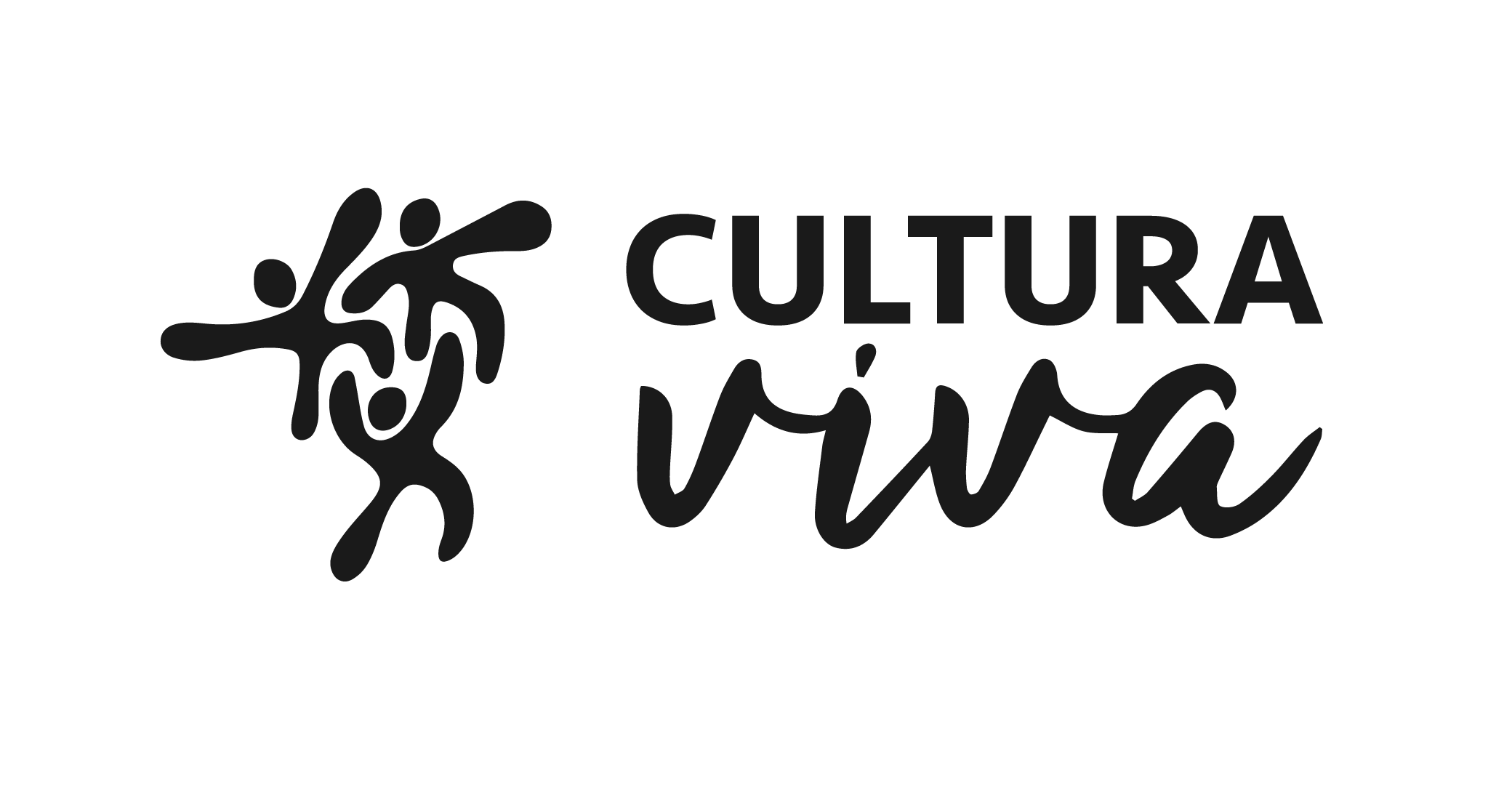 Imagem com fundo branco e o logotipo da Cultura Viva