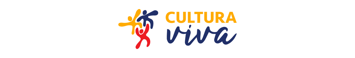Imagem com fundo branco e o logotipo da Cultura Viva