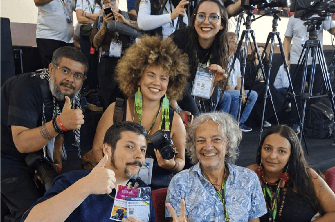 Parte da equipe da Comunicação Colaborativa