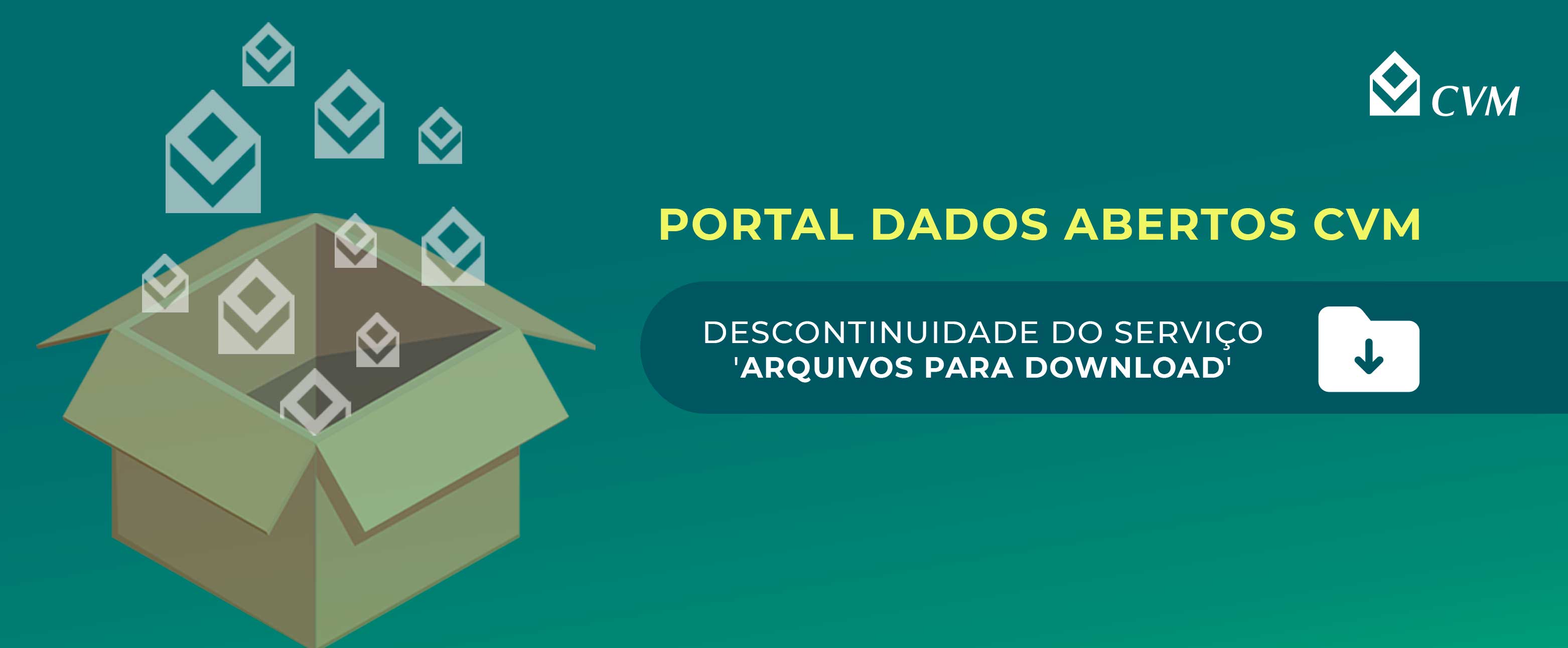Banner: Dados Abertos Migração Arquivos para Download