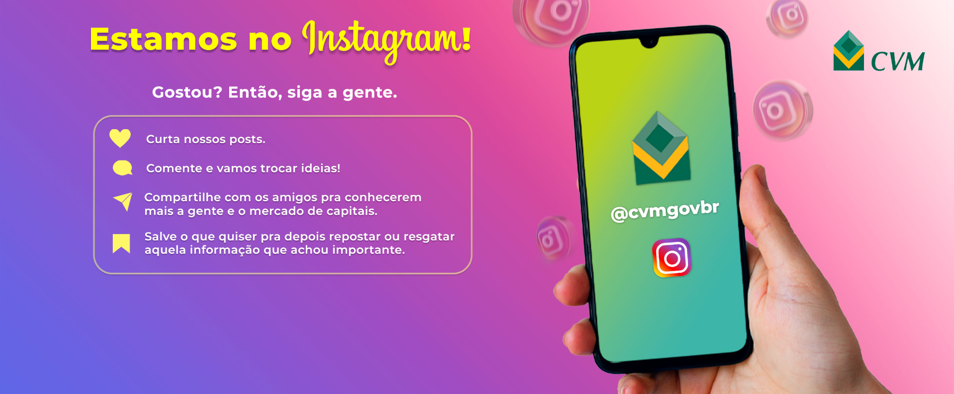 Banner: Instagram CVM