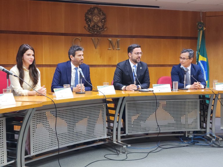 Presidente da CVM, João Pedro Nascimento, durante abertura da cerimônia